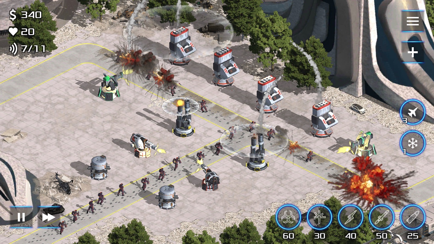 Gameplay screenshot from Rush Defense